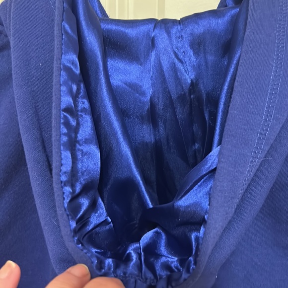 Guess Sequin Logo Hoodie in Royal Blue sz. S - Picture 4 of 5